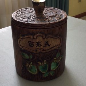 Vintage Treasure Craft Tea Canister